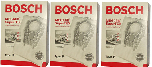 Bosch Style P Vacuum Cleaner Bags  BBZ52AFP2U - 3 Pack Bundle