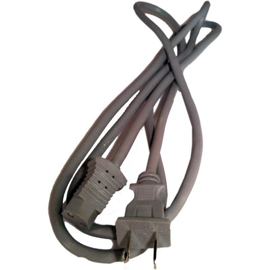 Built-In: BI-3006 Cord, :( 6' Gray Male Wall End/Female Plastiflex E