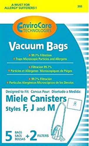 Miele Type FJM Replacement, 5 - Dustbags, 1 - Motor Protection Filter, 1 - Air Filter- Fits: M