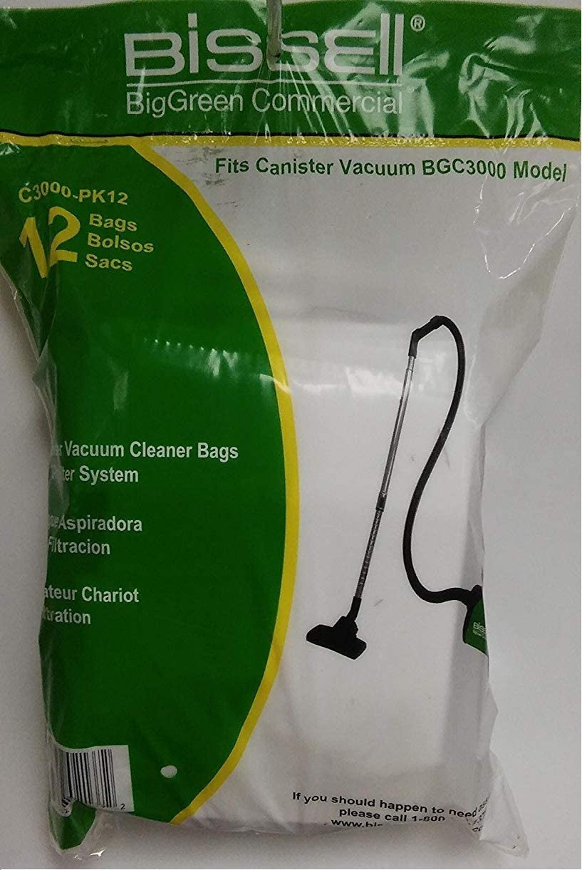 PAPER BAG-BISSELL COMPACT CANISTER,12PK