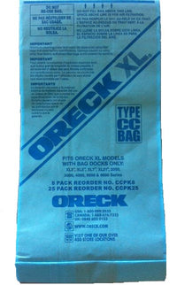 Oreck CCPK8 Type CC Upright XL Bags with Docking System - 6 Pack