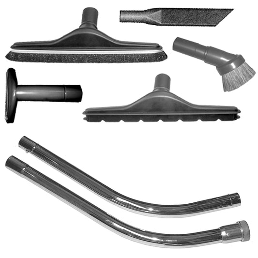 Back Pack Vacuum Cleaner 1 1/2 Attachments Kit. Replaces Cen-Tec Systems 91255 Commercial Cleaning Kit with 2-Piece Aluminum S-Wand and Vacuum Tools, 14-Inch, 1 1/2 Inch Fittings