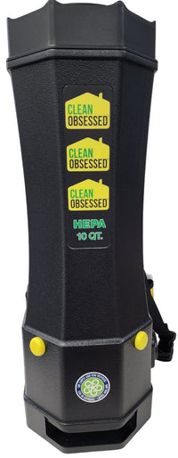 Clean Obsessed Commercial Backpack Vacuum – 4 Qt, 6 Qt & 10 Qt (HEPA Filtration)
