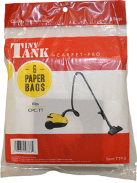 Carpet Pro: CP-1409 Paper Bag, Tiny Tank CPC-TT 6 Pk