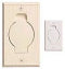 Central Vacuum Universal Inlet with Round Door, Almond color, #791500ANL