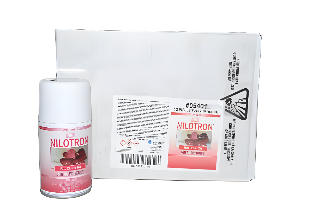 Nilodor Nilotron Metered Aerosol 7OZ Refill, Red Cloveronly Available by the Case (12) Vacuum #05401