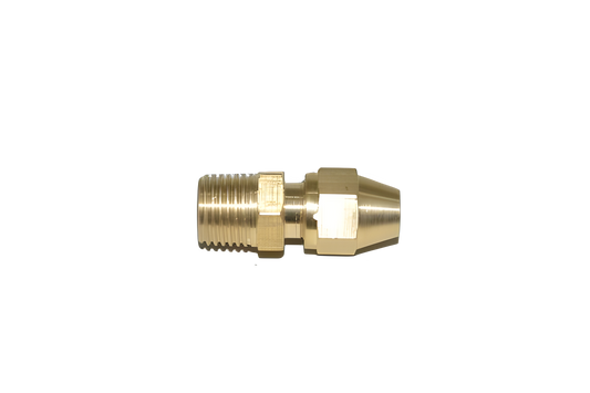 COMPRESSION FITTING,JET WAND,BRASS,1/4'' X 1/4''