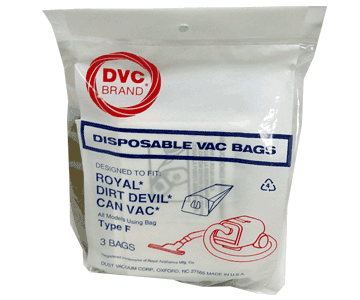Dirt Devil Type F Vacuum Bags 3-200147-001 - Generic - 3 Bags