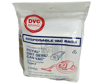 Dirt Devil Type F Vacuum Bags 3-200147-001 - Generic - 3 Bags