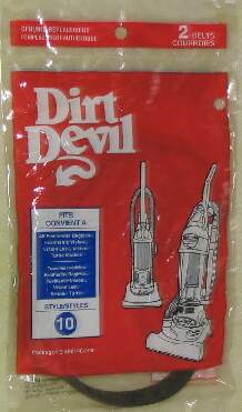 Dirt Devil Style 10 Belt - 2 pack 3860140600 / 1860140600