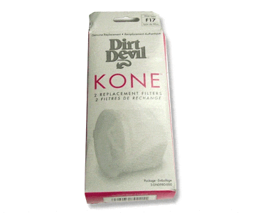 Dirt Devil F17 KONE  KURV Filter 3-DN0980-000, F-17 - Generic - 2 Filters