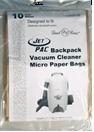 Dust Care Jetpack Backpack Paper Bags, Fits VACBP1, Pullman Holt P7 B200648 - 3/pk