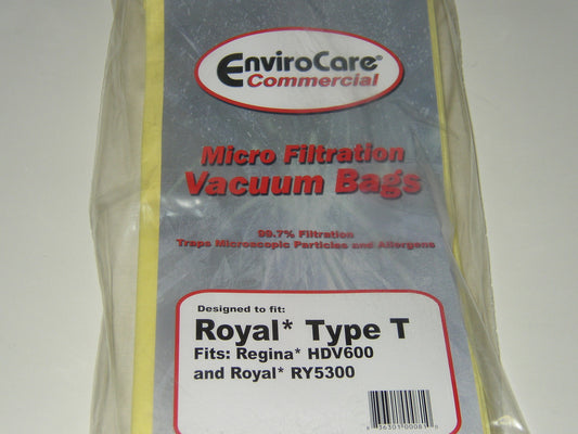 Royal Type T Commercial Vacuum Cleaner Bags #ECC163 - Generic  - 10 pack