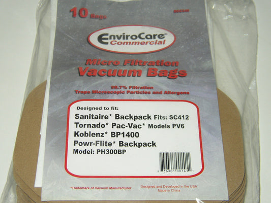 Hawk Breeze, Proteam Sierra Lil Hummer II Commercial Vacuum Cleaner Bags #ECC168  - Generic - 10 pack