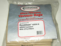 EuroClean Kent GD930, GD930/S2, KT151, Euroclean UZ930, UZ930s, UZ930s/S2 Commercial Vacuum Bags #1407015020 - 5/pack