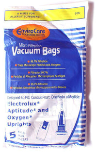 Electrolux Aptitude Upright  Micro Filtration vacuum cleaner bag- Generic - 5 pack