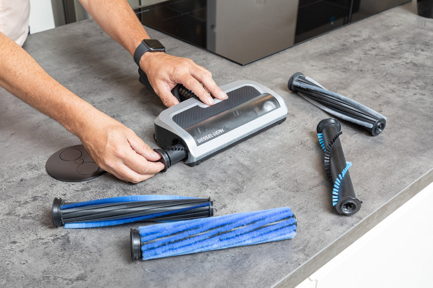 Wessell EBK250 Battery Power Nozzle Kit With Battery Wand & Charger 90 Minute Run Time, 3-4 Charge Time, 2 Brush Rolls (carpet or Bare Floors) #EBK250DC