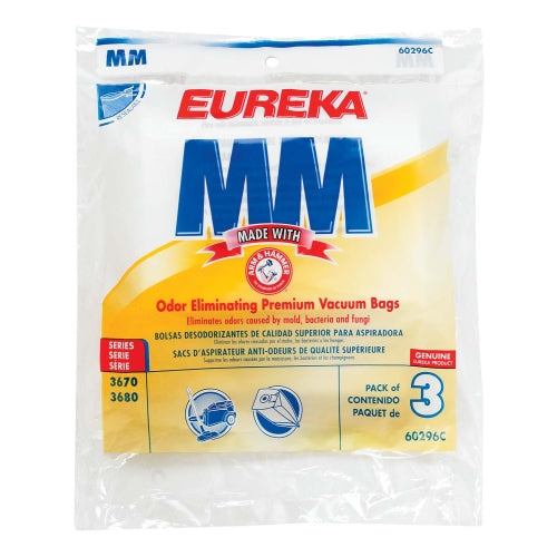Eureka MM Vacuum Cleaner Bags 60296C  - Genuine - 3 Pack