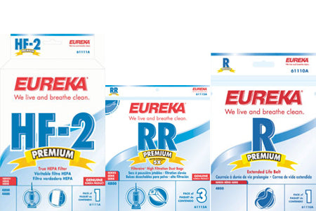 Eureka Starter Kit for Eureka Vacuum 4874, 4870 - 9 Bags 61115 , 1 Belt 61110   1 Filter 61111