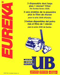 Eureka UB Vacuum Bags 61240 - 3 Bags