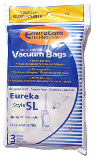 Eureka SL UPRIGHT Micro Filtration Vacuum Bags - Generic - 3 pack