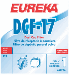 Eureka DCF-17 Dust Cup Filter  63170, 63170A, 63170B DCF17