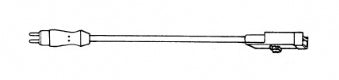 Electrolux Upper WAnd Sheath cord - Generic 62209 Straight Plug