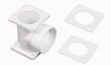 90 Degree Double Flanged T with gaskets Central Vacuum Fitting