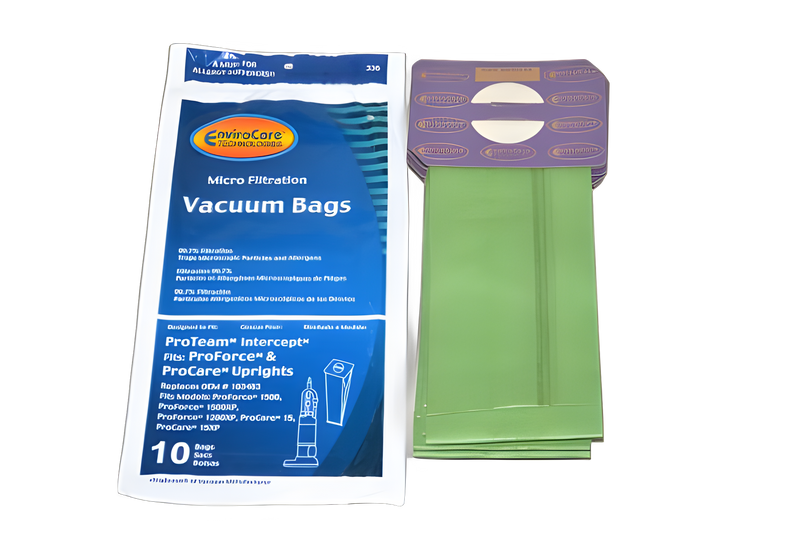 Proteam Paper Bags Proteam 1200, 1500 Series, 10pk, Upright Vacuum, Replaces 103483 #336