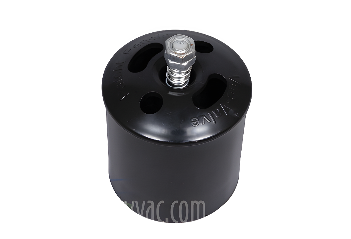 Fit All, Central Vac Bleeder Valve, Black, Central Vac Systems Vacuum #10002-BK