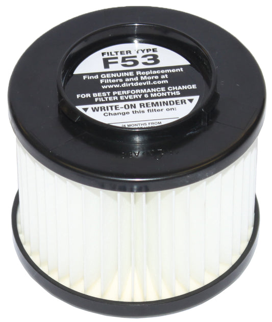 Dirt Devil F53,F-53 HEPA Filter for Dynamite Cyclonic UD20000 Bagless Uprights - 304307001 - Genuine
