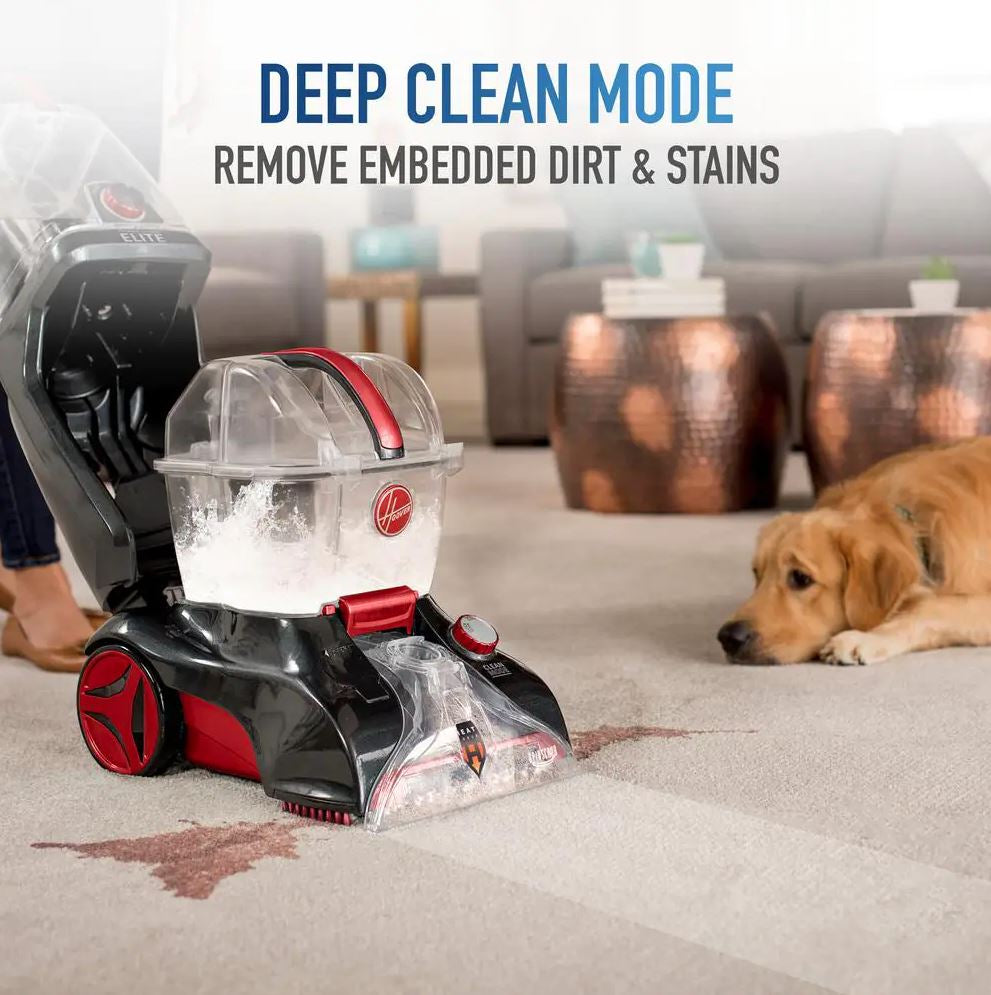 Hoover PowerScrub Elite Pet Upright Carpet Cleaner, Red, FH50258