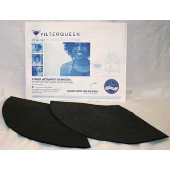 Filter Queen Enviropure Activated Charcoal Filters -  2 pack - Genuine #4404008400, 5404012300, 4404008200, 5404012000
