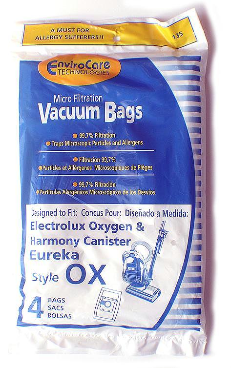 Electrolux  OX / Harmony or Style S Vacuum cleaner bags- Generic - 4 pack | S-Bag