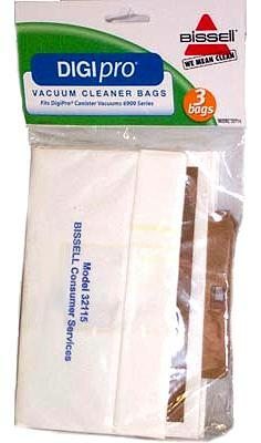 Bissell DigiPro vacuum cleaner bags- Generic- 3 pack - 32115 