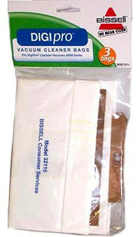 Bissell DigiPro vacuum cleaner bags- Generic- 3 pack - 32115 