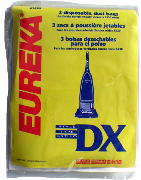 Eureka DX Vacuum Bags 61525 - Genuine - 3 Pack