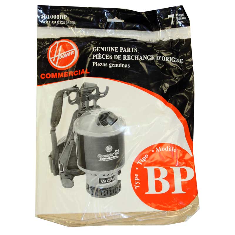 Royal / Hoover Type BP Backpack Vacuum bags - 7 Pack - Genuine 