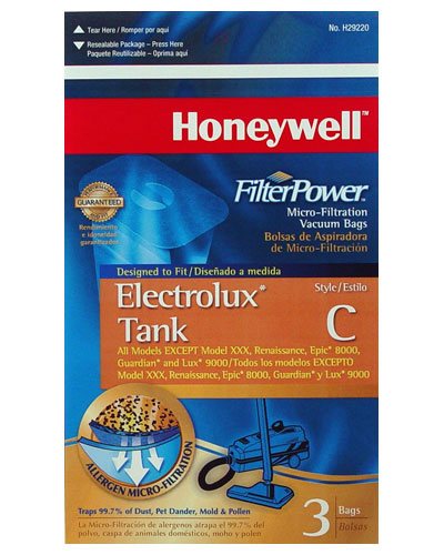Honeywell FilterPower Micro-Filtration Vacuum Bags - Electrolux Tank Style C