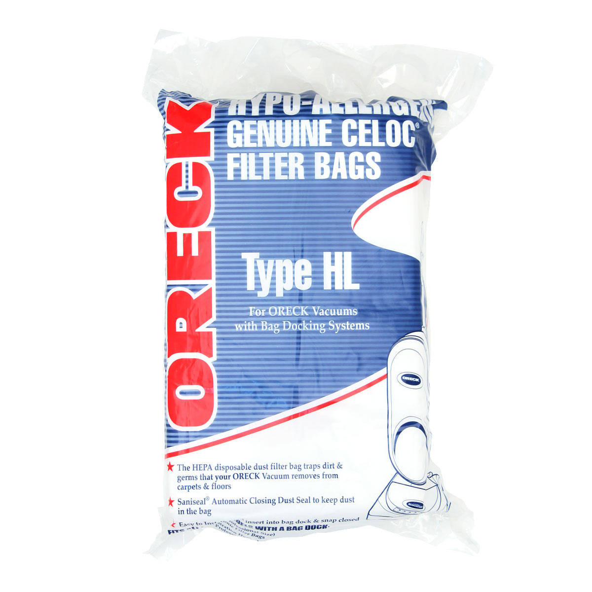 Oreck XL Edge Upright Vacuum Bags