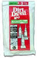 REGINA HDU200 Bags - Genuine - 3 pack - Same as Dirt Devil U Bags