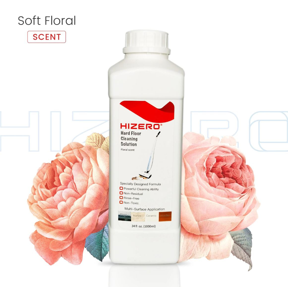 CLEANING SOLUTION,FLORAL-HIZERO BIONIC MOP