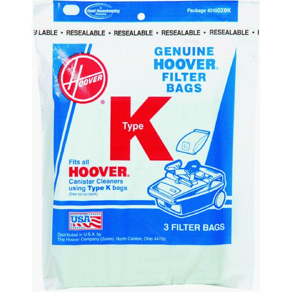Hoover K 4010028K Vacuum  Bags - 3 Pack