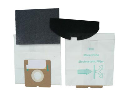 Hoover R30 Vacuum  Bags and 2 filters 40101002- Generic - 5 bags + 1 filter / pack