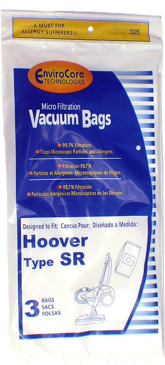 Hoover SR Vacuum  Bags for Duros / Canisters 401010SR / 401011SR Also Replaces SC-P5A - Generic - 3 pack