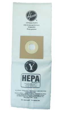 Hoover Y Filtrete HEPA Vacuum  Bags 4010801Y - Genuine - 2 Pack