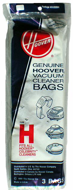 Hoover H Vacuum  Bags 4010009H- Genuine - 3 pack