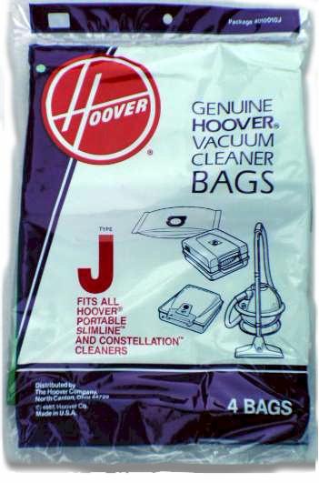 PAPER BAGS-HOOVER,J,4PK,CANISTER