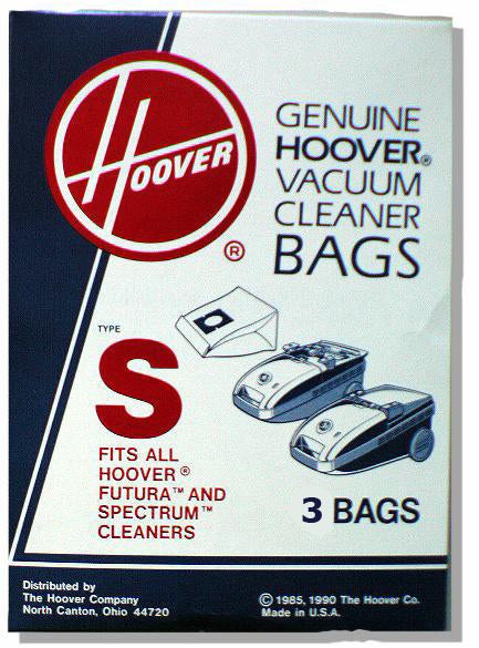 Hoover S Vacuum  Bags 4010064S- Genuine - 3 pack