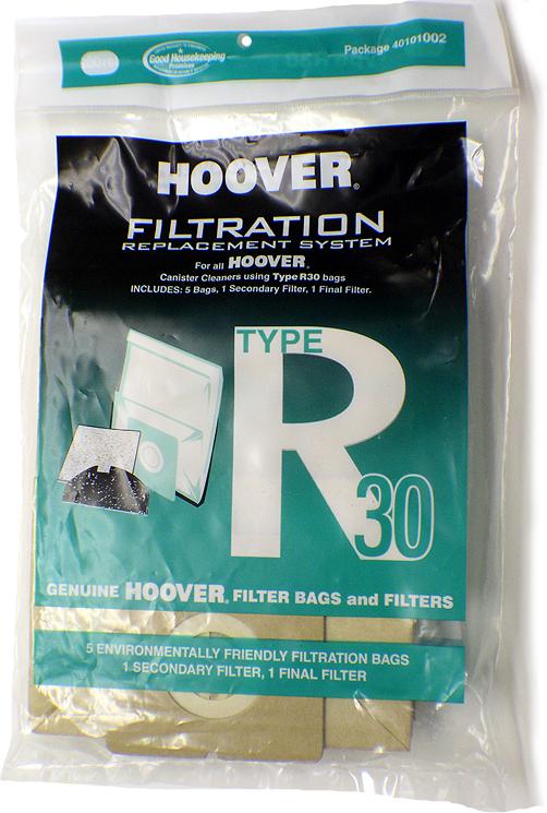 Hoover R30  Vacuum  Bags 40101002- Genuine - 5 bags + 1 filter / pack